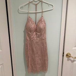 Pink Cocktail Dress - Size 4